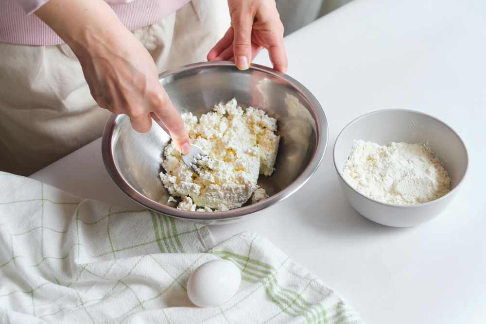 Fitt fánk készül cottage cheese-zel