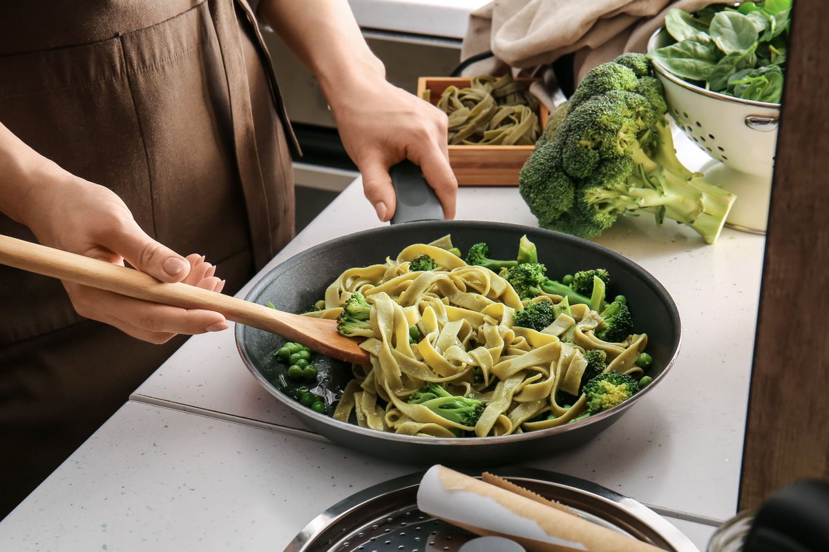 gyors vacsora, csirkés zöldséges tészta recept