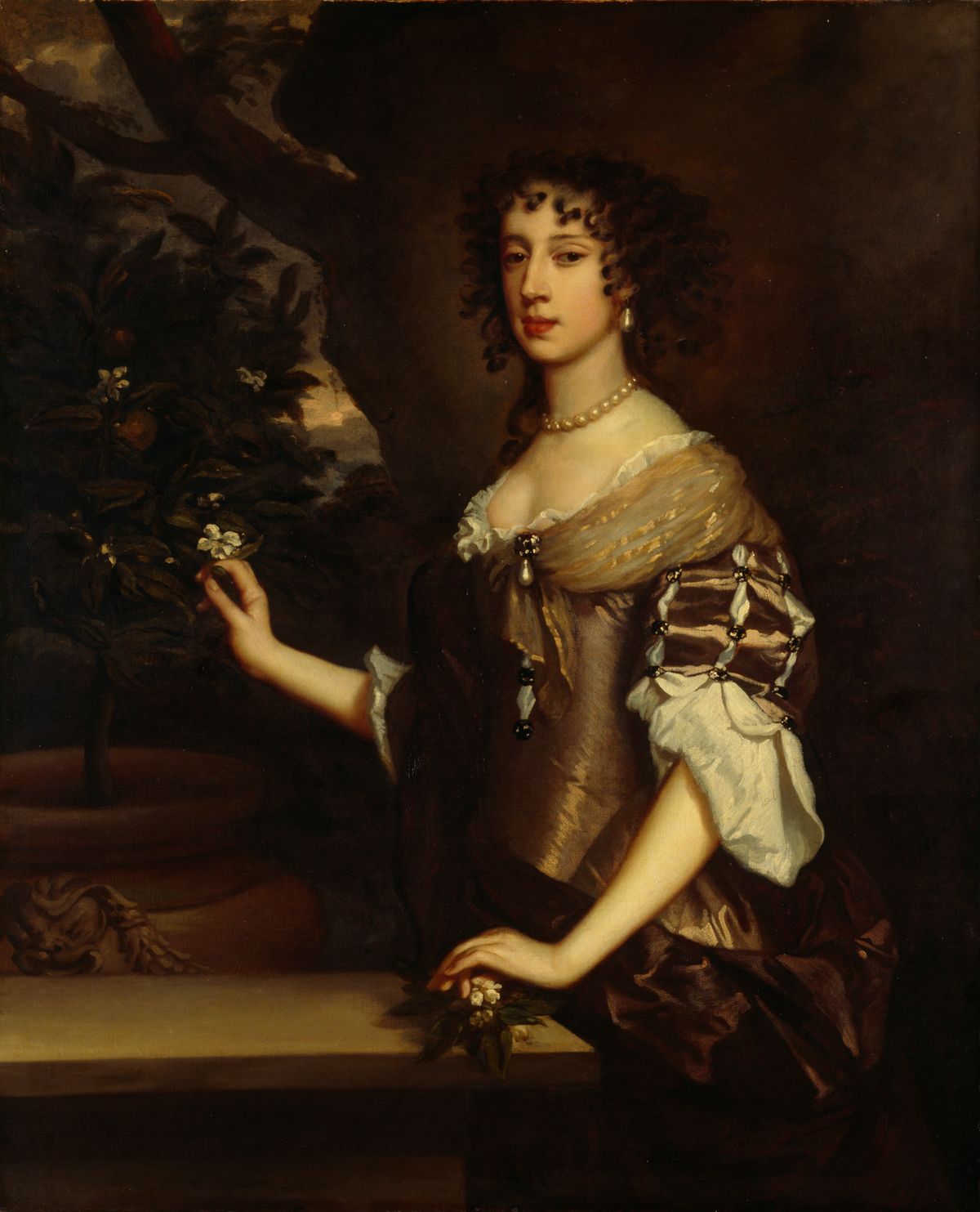 Mary of Modena (1658-1718), Queen Consort of King James II, circa 1773-1680. Painting in Kenwood House, London, from the Suffolk Collection. Artist Peter Lely. (Photo by English Heritage/Heritage Images/Getty Images)