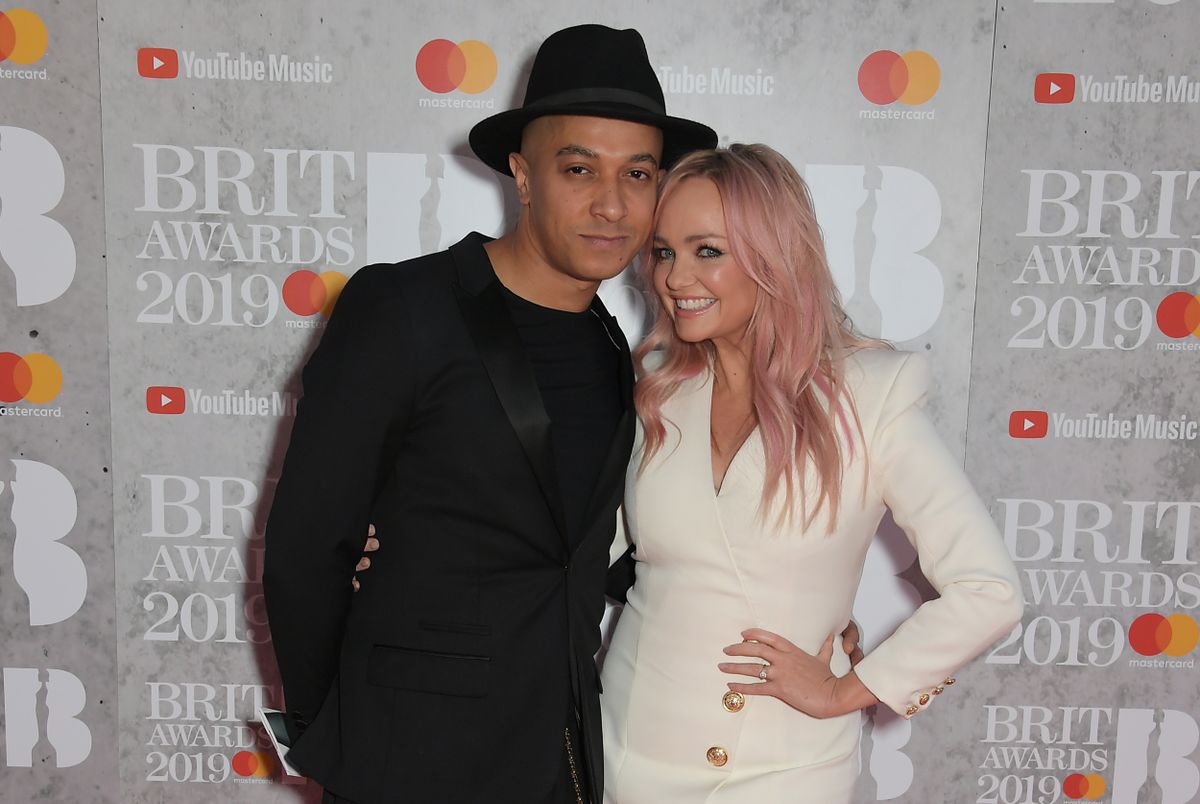 LONDON, ENGLAND - FEBRUARY 20: (EDITORIAL USE ONLY)  Jade Jones and Emma Bunton arrive at The BRIT Awards 2019 held at The O2 Arena on February 20, 2019 in London, England. (Photo by David M. Benett/Dave Benett/Getty Images)