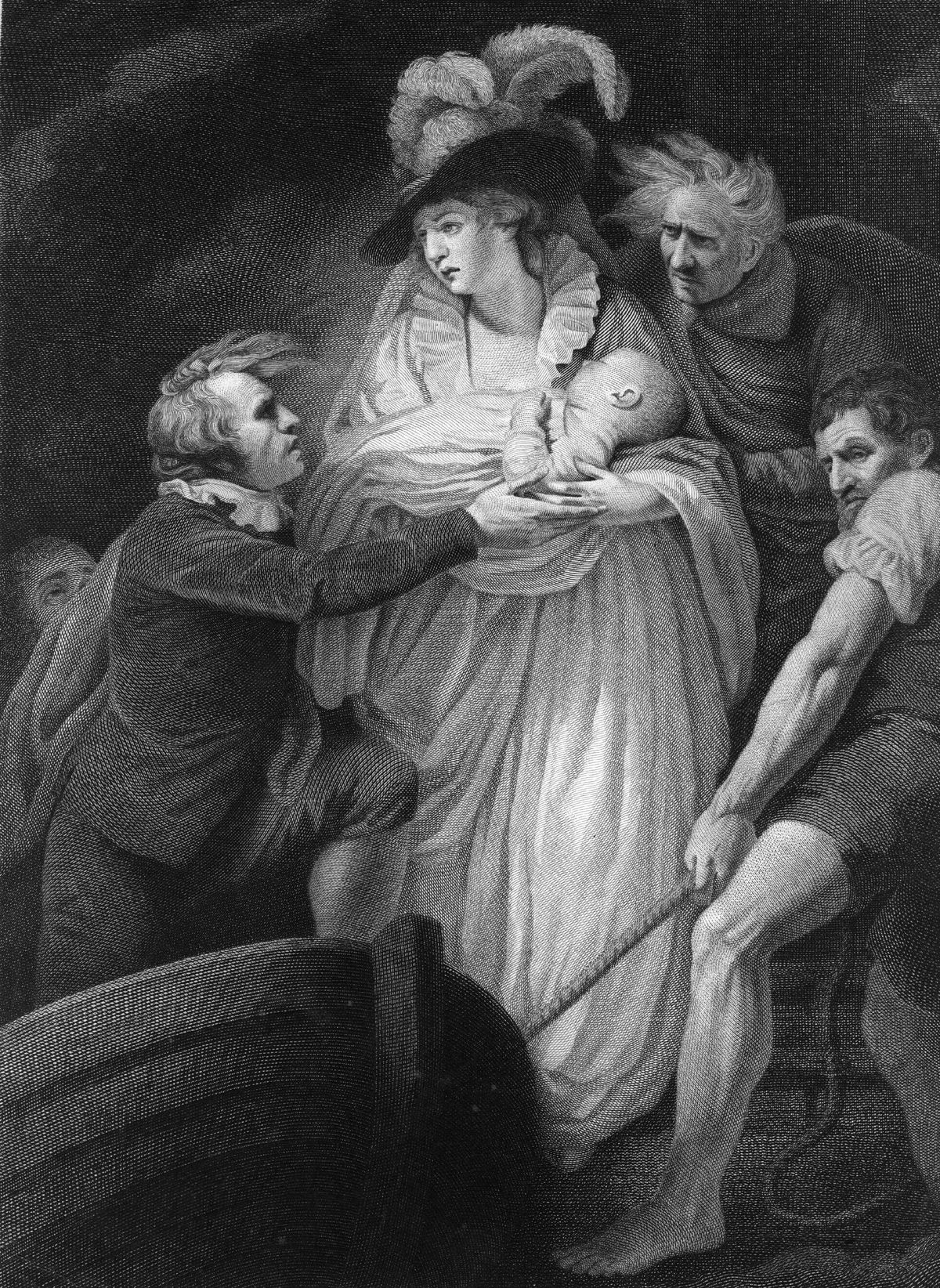 Az angol király és fiának menekülése