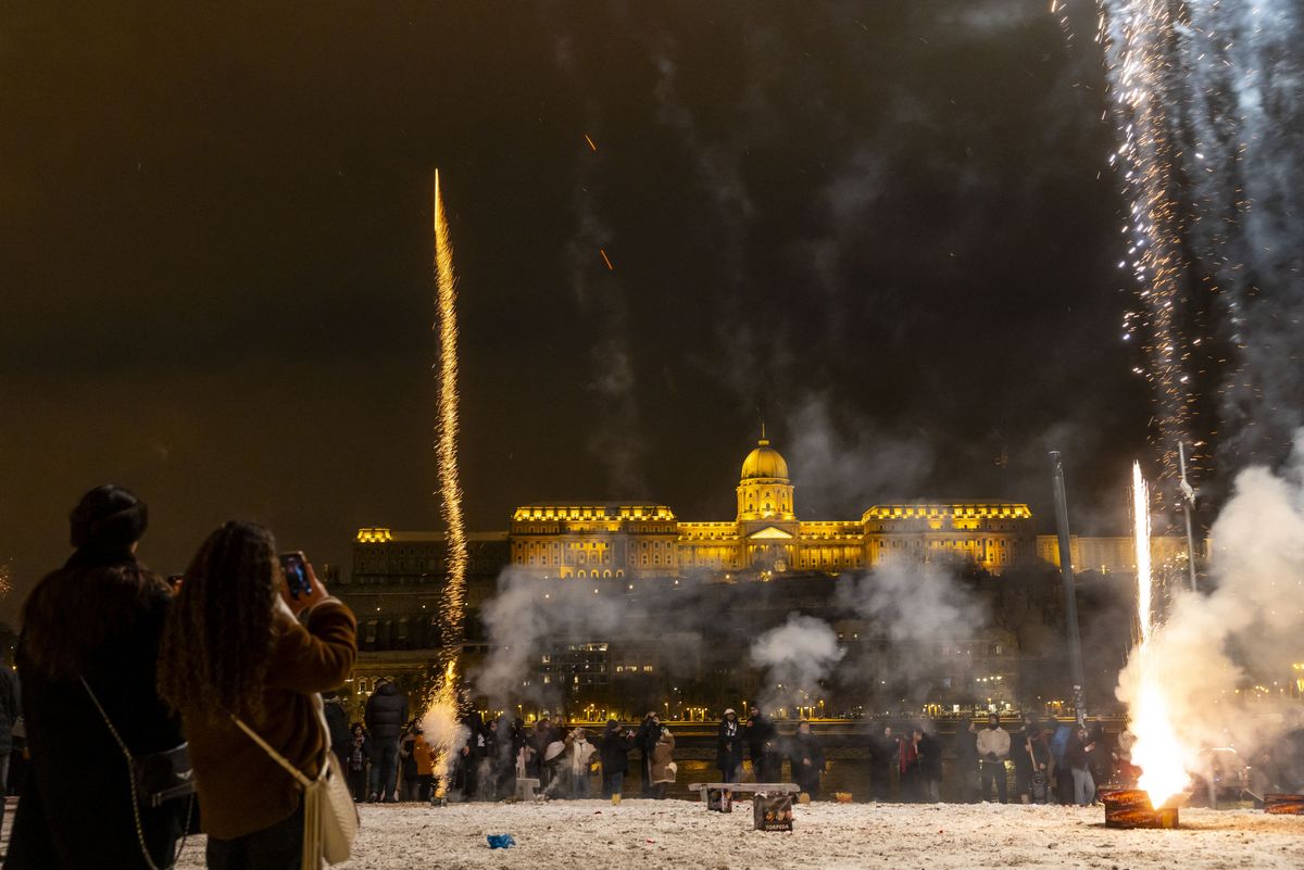 Szilveszteri havazás Budapesten