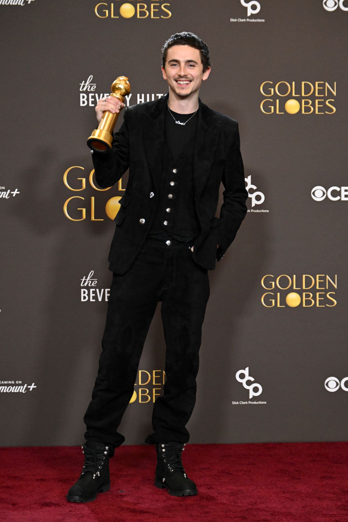 Timothée Chalamet a Golden Globe-on