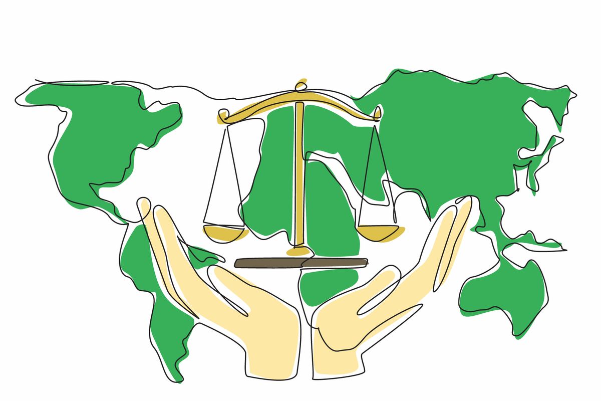 A társadalmi igazságosság világnapja illusztráció