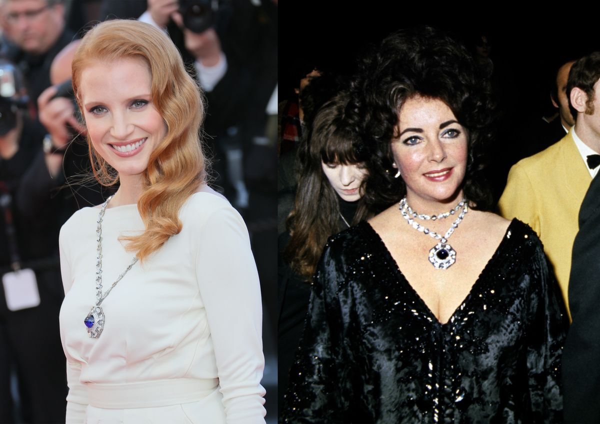 Jessica Chestain és Elizabeth Taylor
