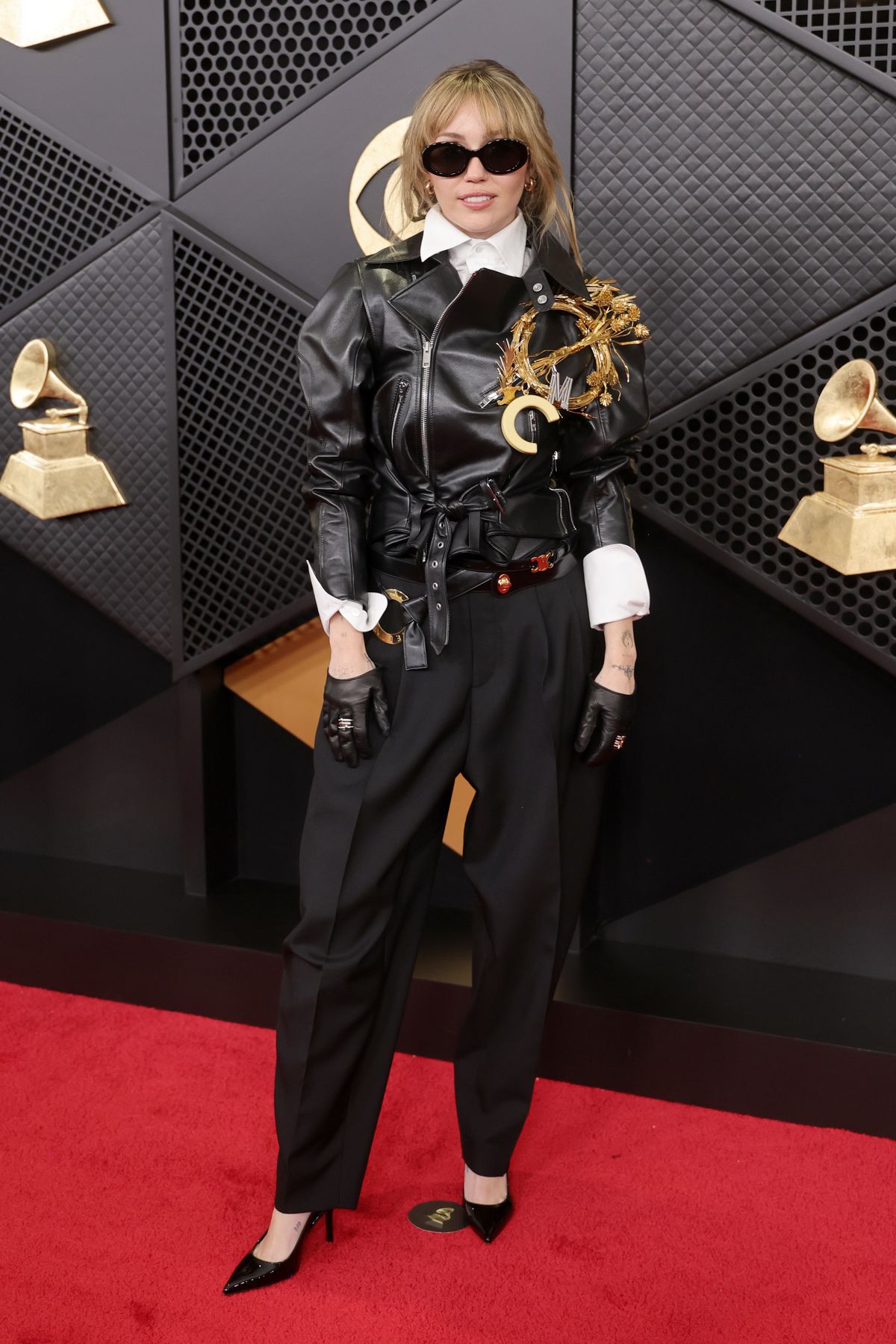 LOS ANGELES, CALIFORNIA - FEBRUARY 01: (FOR EDITORIAL USE ONLY) Miley Cyrus attends the 68th GRAMMY Awards at Crypto.com Arena on February 01, 2026 in Los Angeles, California. (Photo by Brianna Bryson/WireImage)