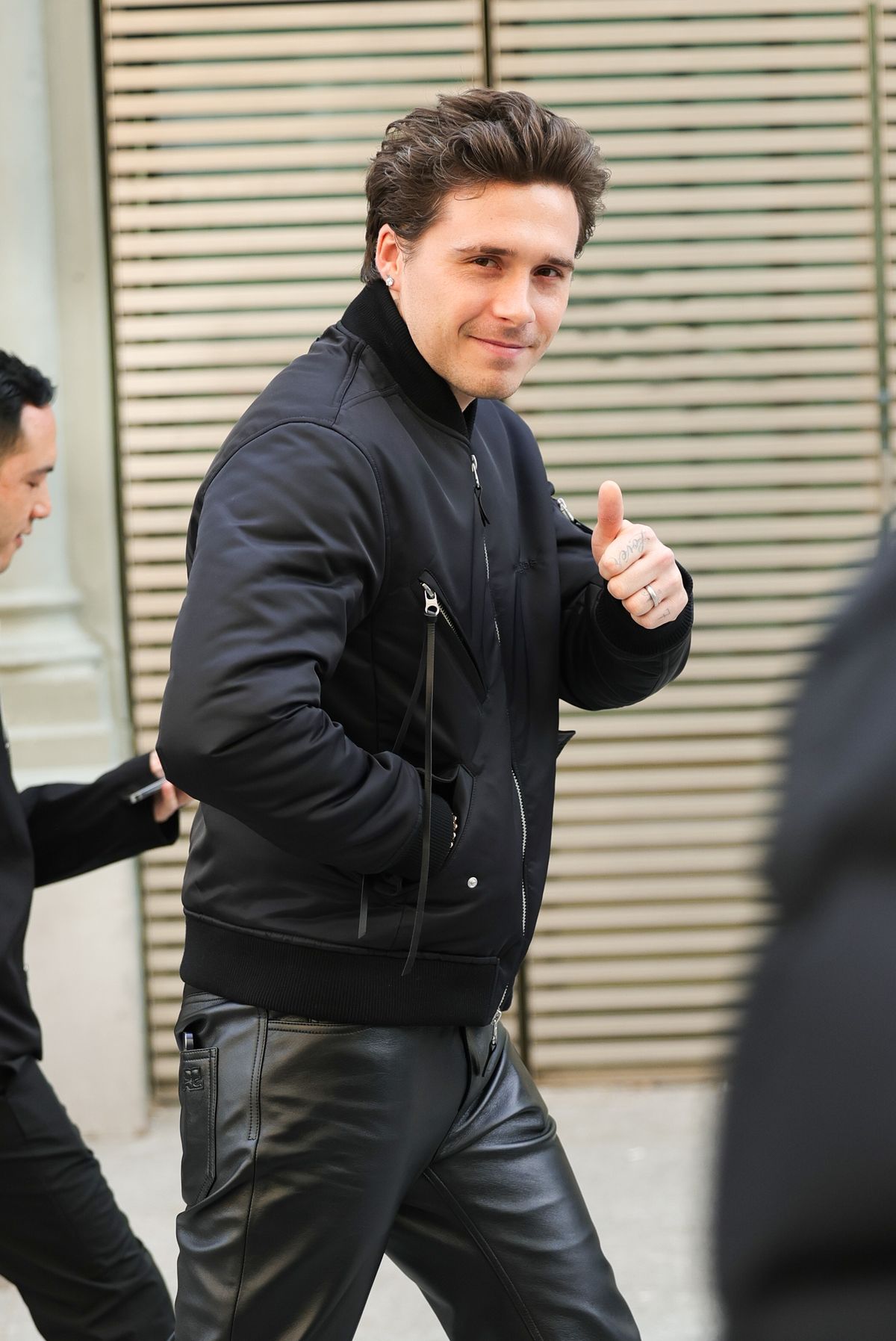 PARIS, FRANCE - FEBRUARY 28: Brooklyn Beckham attends the Courrèges Womenswear Fall/Winter 2024-2025 show as part of Paris Fashion Week on February 28, 2024 in Paris, France. (Photo by Jacopo Raule/Getty Images)