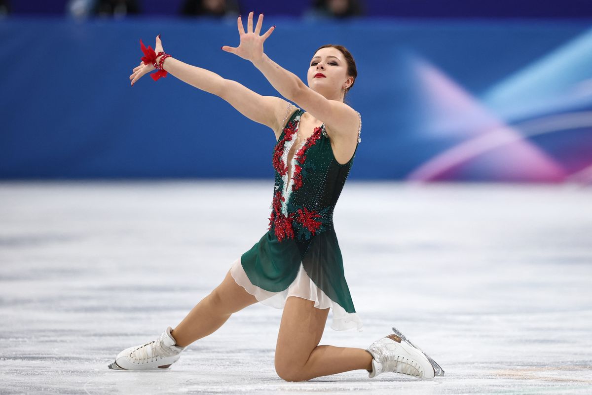 Sofia Samodelkina csárdásra korcsolyázott a téli olimpián