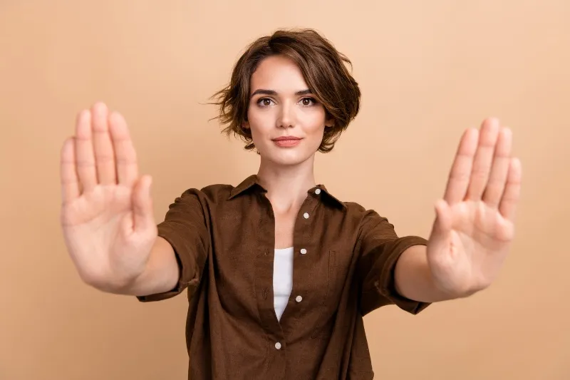 stop nemet mond félbeszakít közbevág 123rf