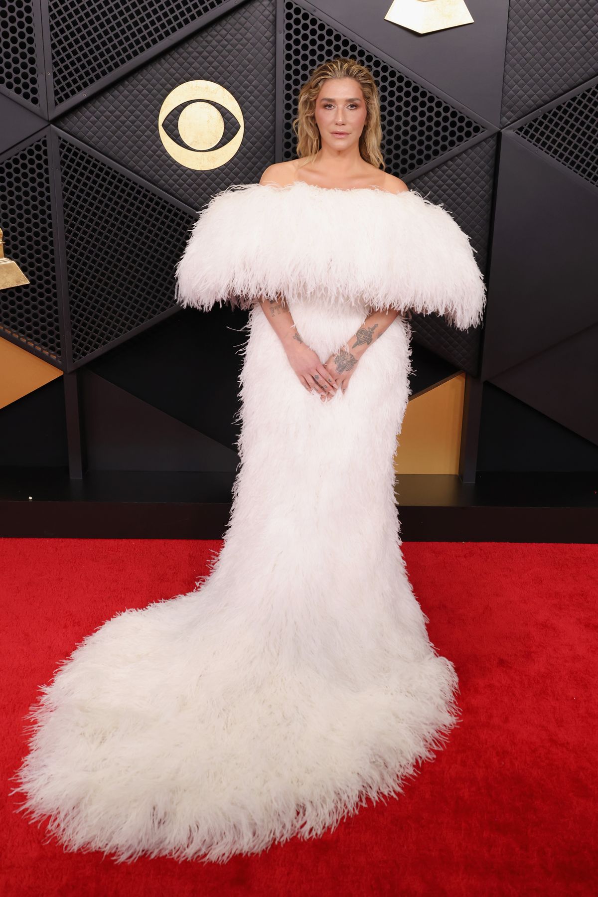 LOS ANGELES, CALIFORNIA - FEBRUARY 01: Kesha attends the 68th GRAMMY Awards on February 01, 2026 in Los Angeles, California. (Photo by John Shearer/Getty Images for The Recording Academy)