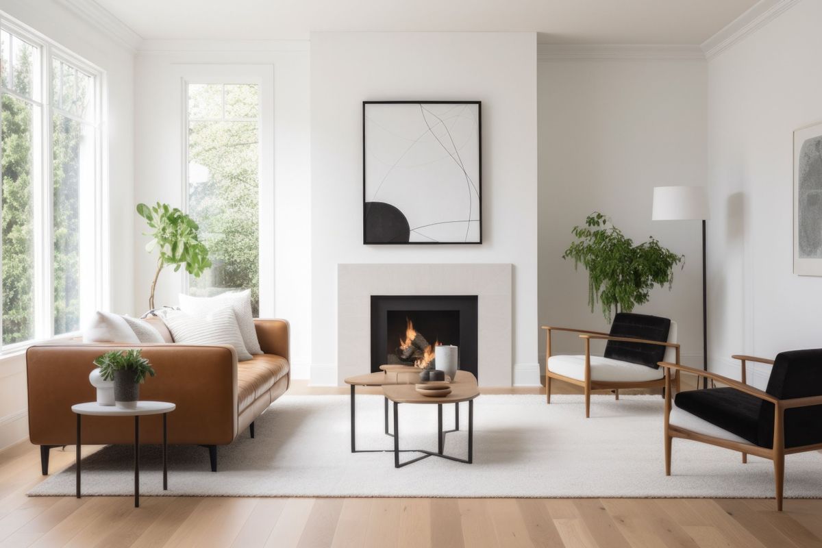 Minimalista, skandináv ihletésű otthon.