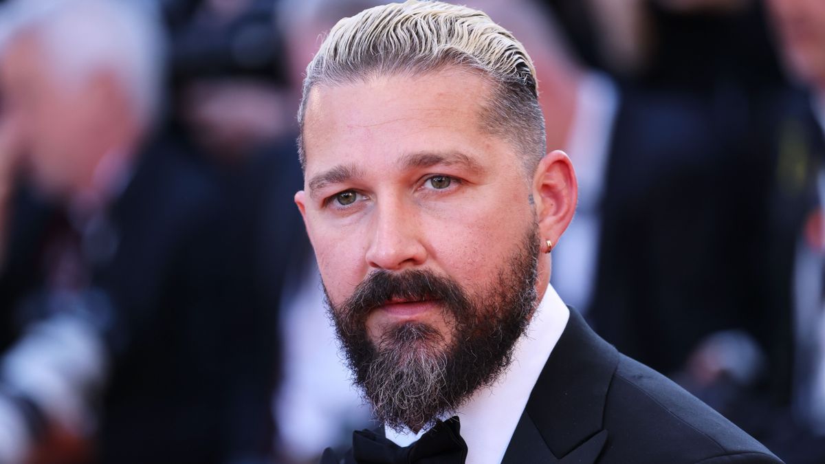 CANNES, FRANCE - MAY 16: Shia LaBeouf attends the "Megalopolis" red carpet during the 77th Annual Cannes Film Festival at Palais des Festivals on May 16, 2024 in Cannes, France. (Photo by Max Cisotti/Dave Benett/Getty Images)