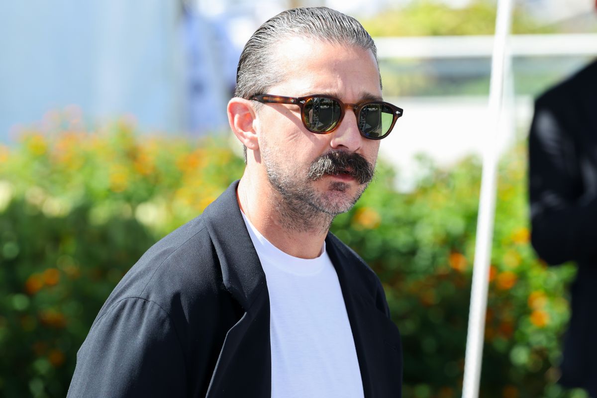 CANNES, FRANCE - MAY 18: Shia LaBeouf poses during the "Slauson Rec" photocall at the 78th annual Cannes Film Festival at Palais des Festivals on May 18, 2025 in Cannes, France. (Photo by Lyvans Boolaky/Getty Images)