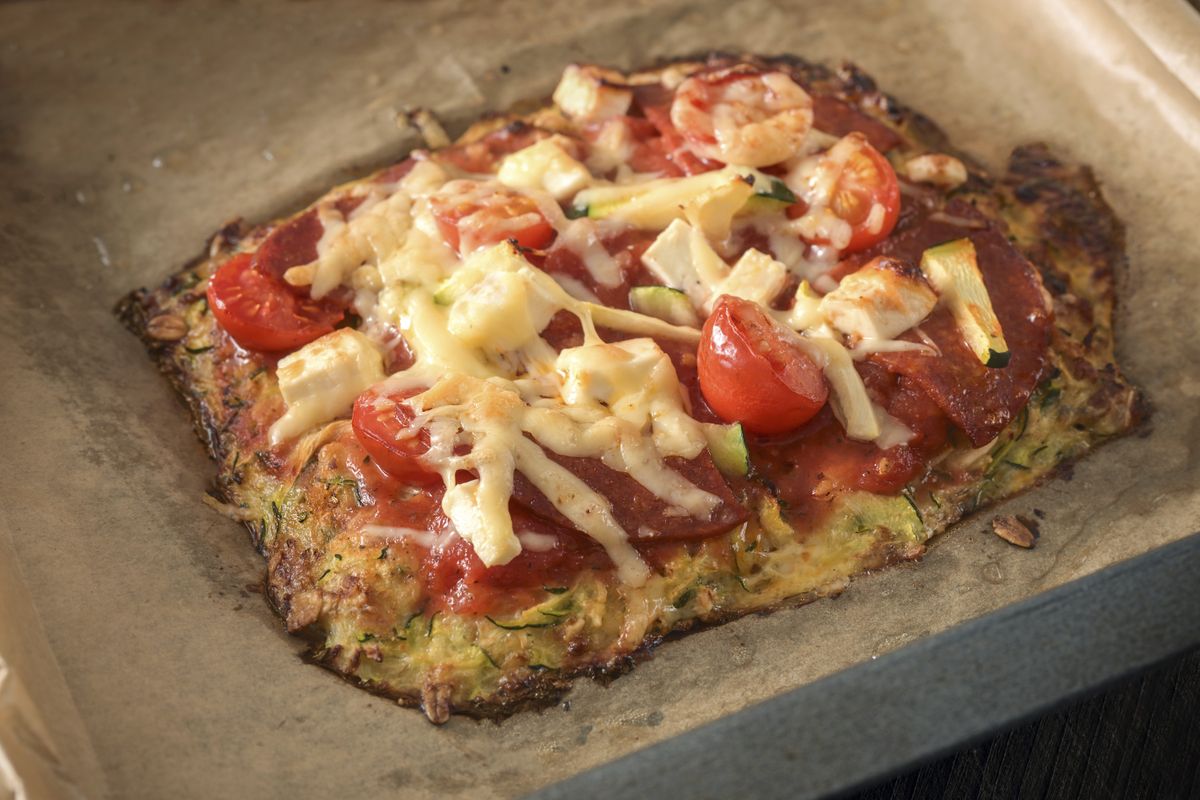 diétabarát zabpelyhes pizza