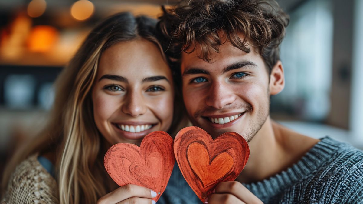 Szerelmespár Valentin-napon