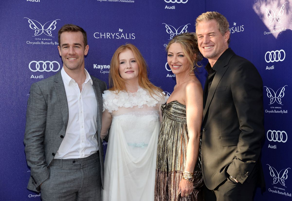 James Van Der Beek, Kimberly Van Der Bee, Rebecca Gayheart és Eric Dane 2017-ben a Chrysalis Butterfly Ballon.