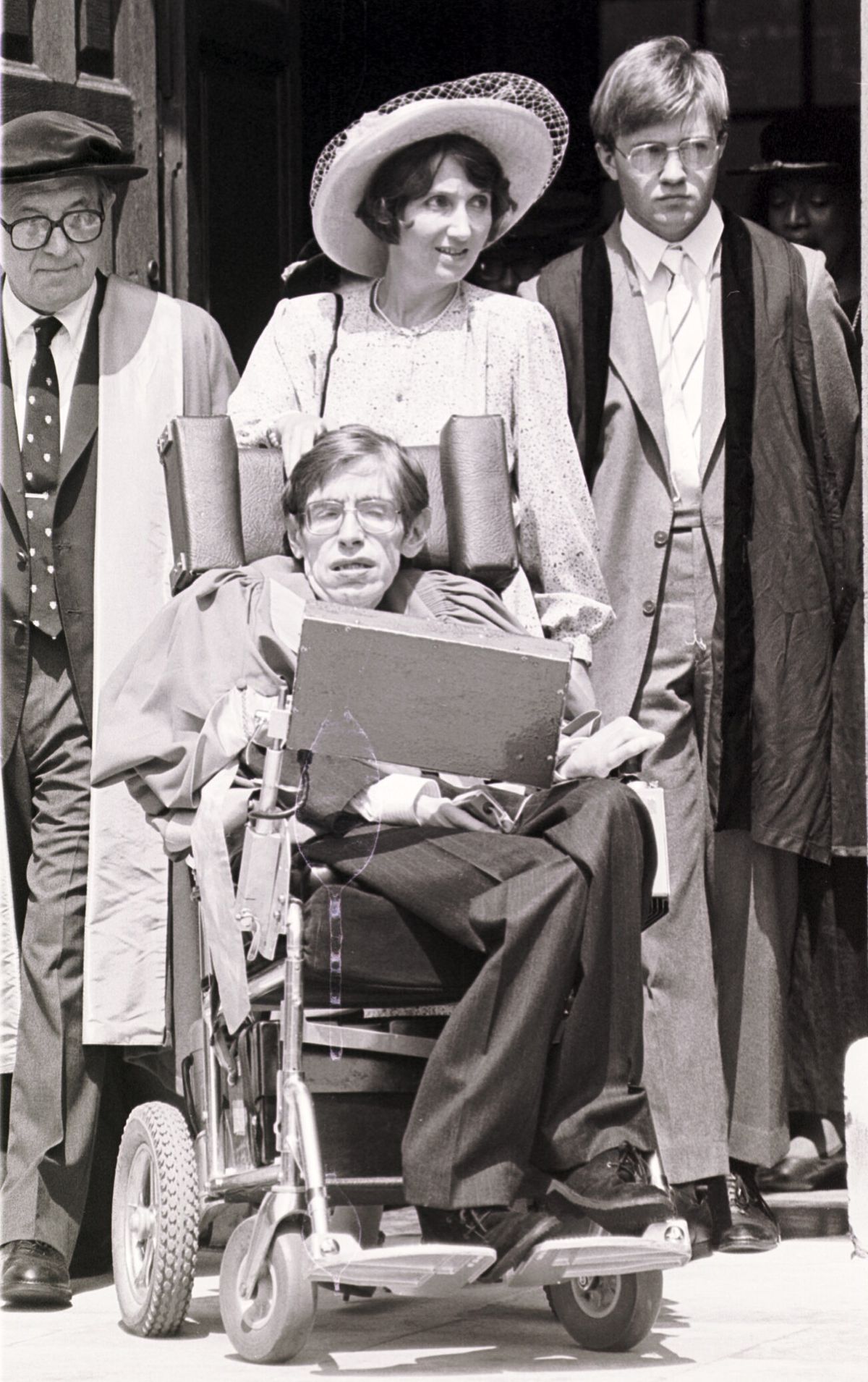 Stephen Hawking első feleségével, Jane-nel.