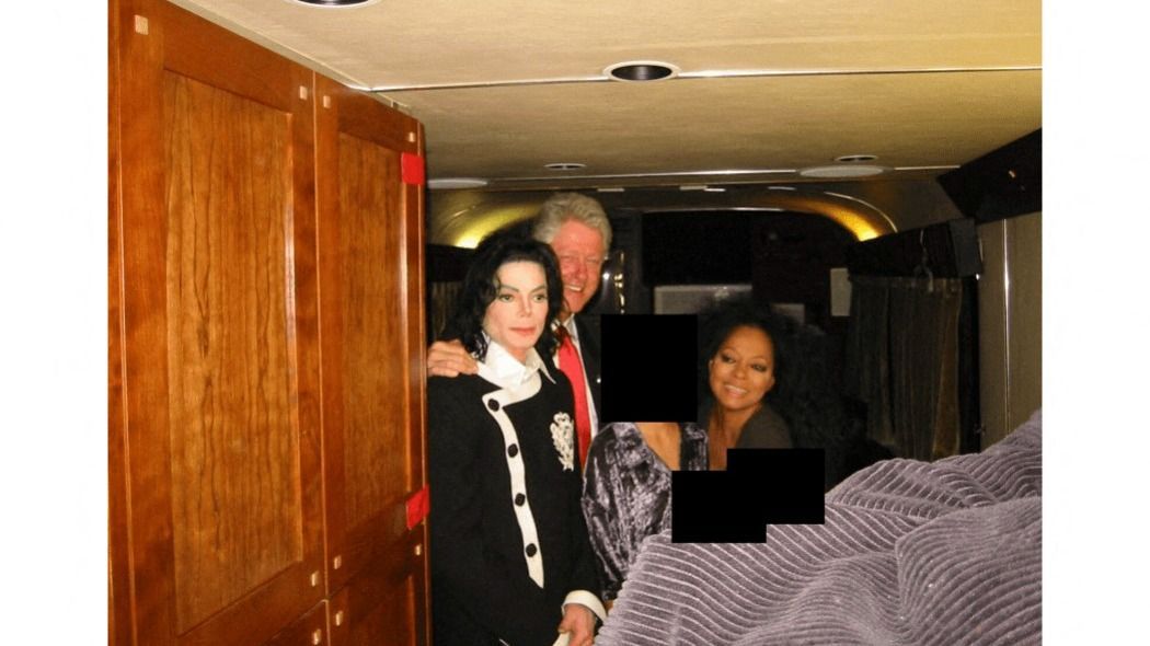 This photo provided by the US Justice Department on December 19, 2025 shows an undated picture of former US president Bill Clinton (C) with US singers Michael Jackson (L) and Diana Ross at an undisclosed location as the Justice Department began releasing the long-awaited records from the investigation into the politically explosive case of convicted sex offender Jeffrey Epstein. (Photo by Handout / US DEPARTMENT OF JUSTICE / AFP) / RESTRICTED TO EDITORIAL USE - MANDATORY CREDIT "AFP PHOTO / US Department of Justice" - NO MARKETING NO ADVERTISING CAMPAIGNS - DISTRIBUTED AS A SERVICE TO CLIENTS
