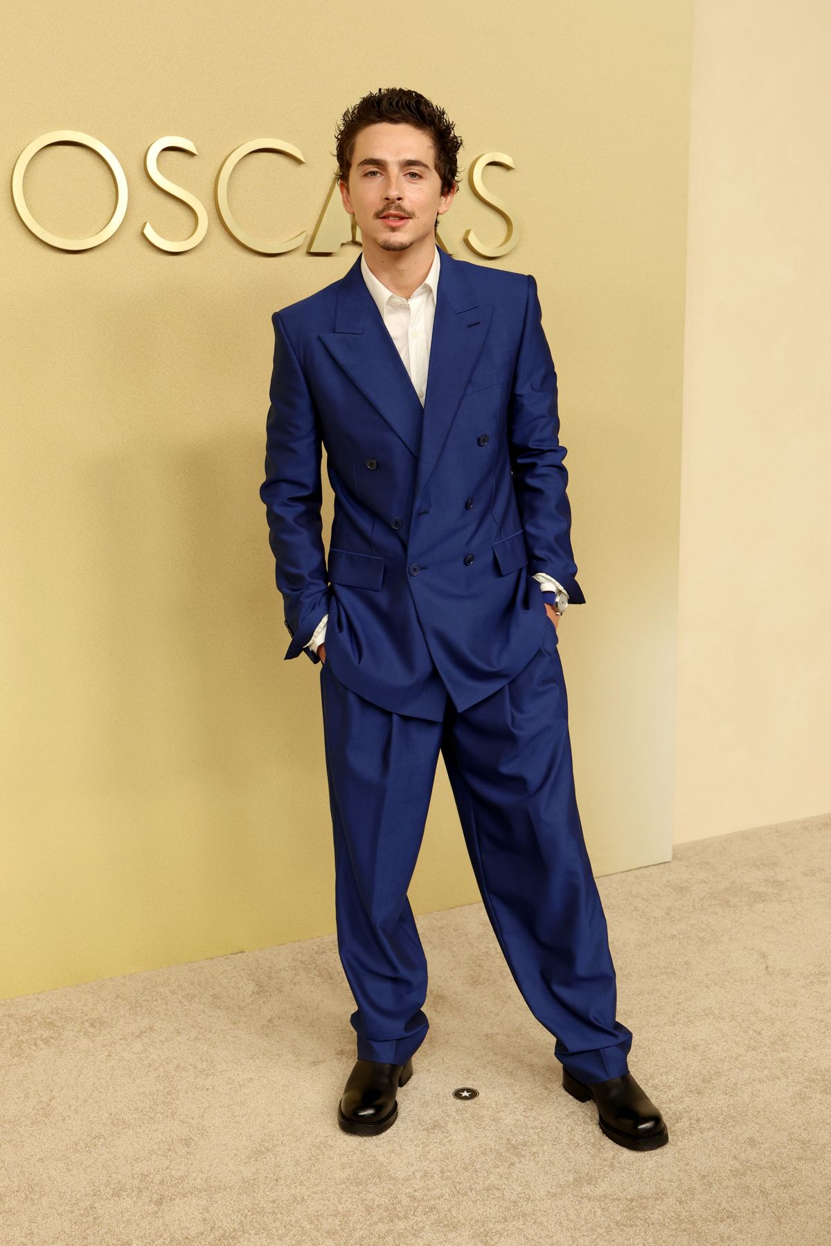 BEVERLY HILLS, CALIFORNIA - FEBRUARY 10: Timothée Chalamet attends the 98th Oscar Nominees Luncheon at The Beverly Hilton on February 10, 2026 in Beverly Hills, California. (Photo by Monica Schipper/WireImage)
