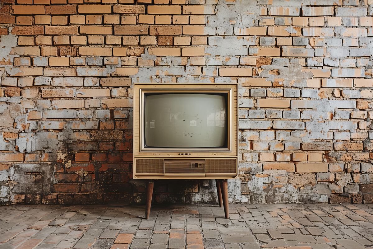 Retró mesekvíz: egy régi tévé. 