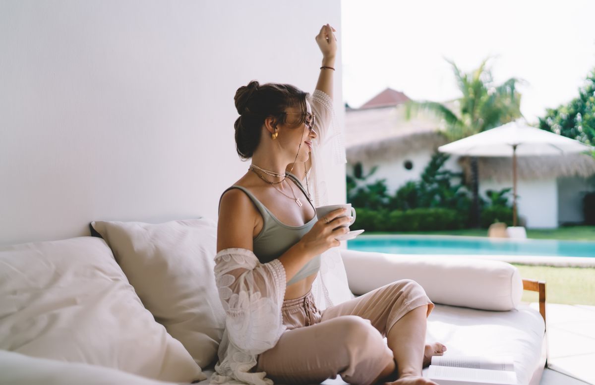 Müller Péter gondolatainak illusztrálásához egy nő fotóját használtuk, aki élvei az életet