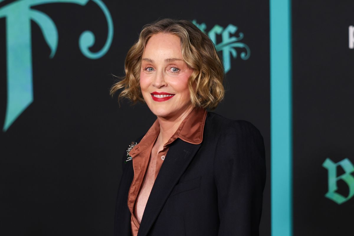 Sharon Stone a The Bluff hollywoodi premierjén.