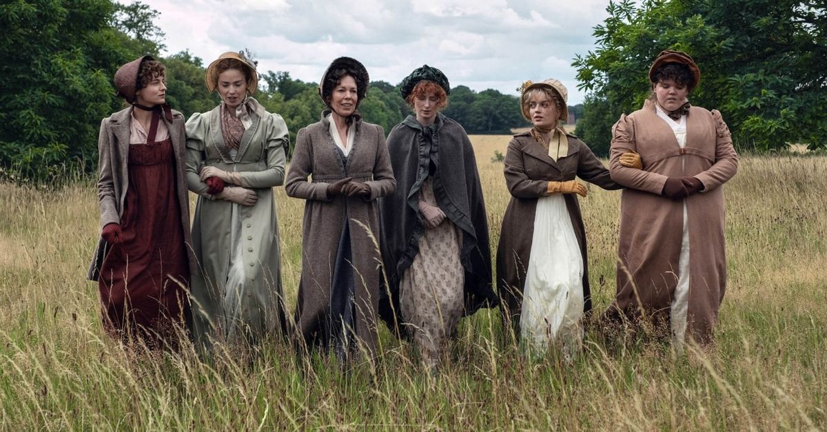 Az új Büszkeség és balítélet feldolgozás Bennet lányai egy fotón.