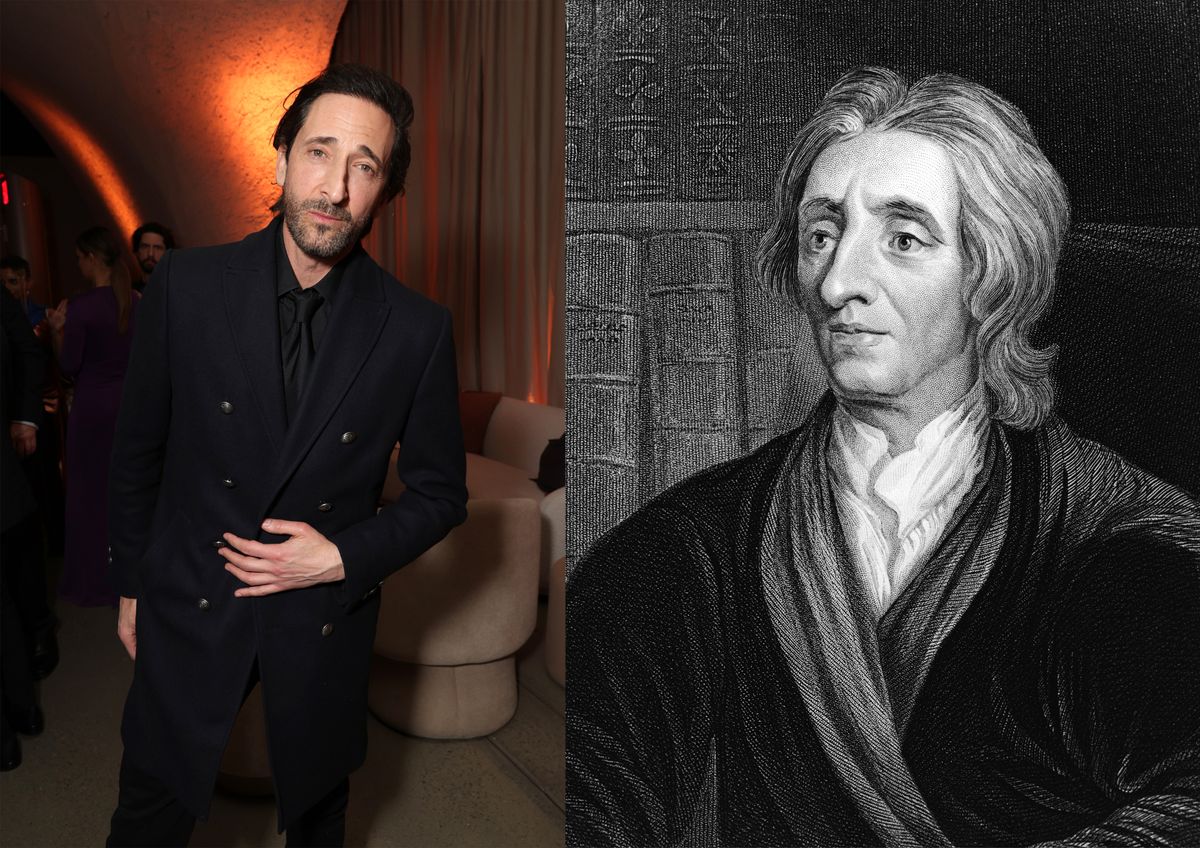 Adrian Brody és hasonmása a hírességek cikkhez.