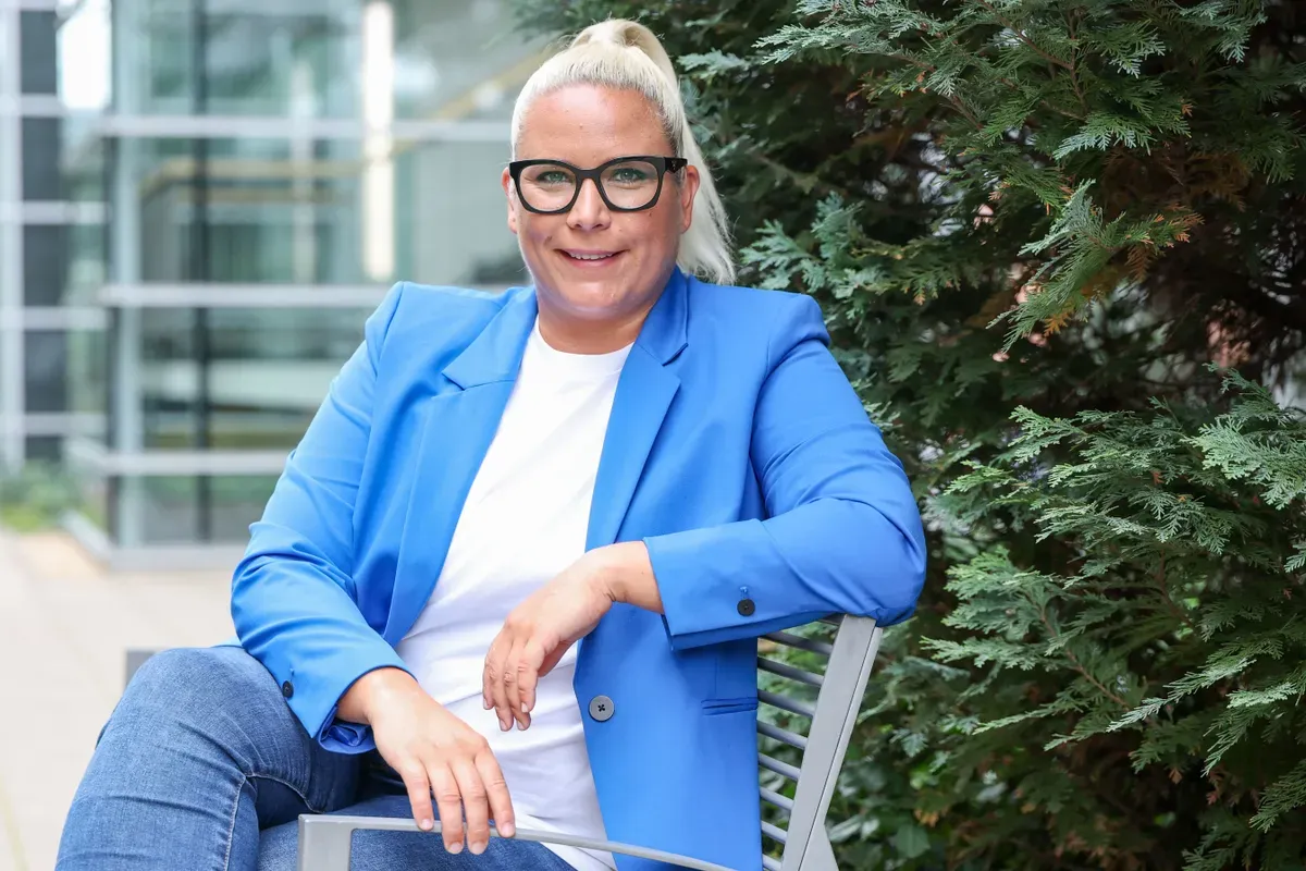 A képen Risztov Éva, aki Bochkor Gábor új műsorvezetőtársa lesz márciustól