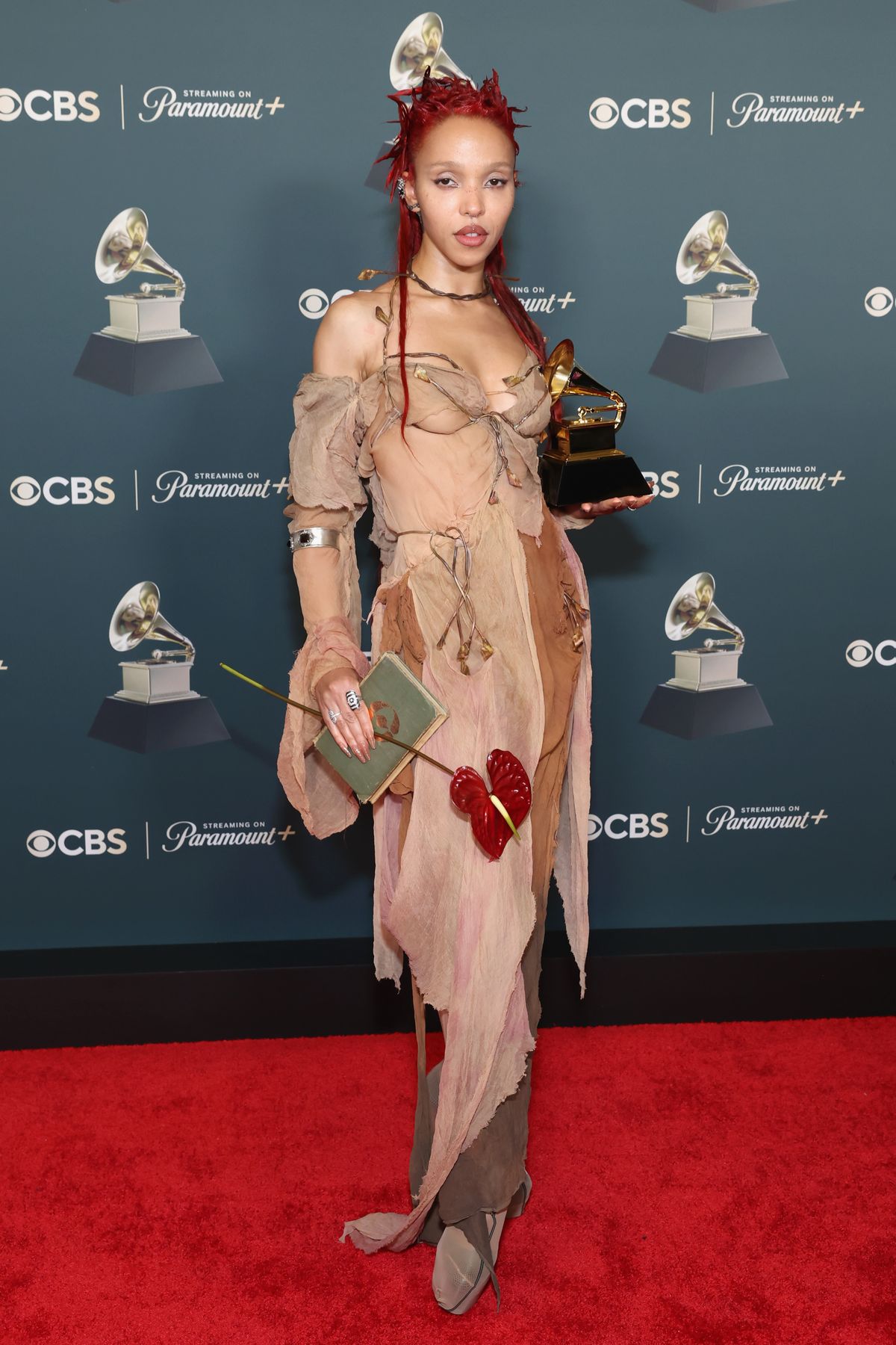 LOS ANGELES, CALIFORNIA - FEBRUARY 01: FKA twigs, winner of the Best Dance/Electronic Album for "EUSEXUA", poses in the press room during the 68th GRAMMY Awards at Crypto.com Arena on February 01, 2026 in Los Angeles, California. (Photo by Leon Bennett/Getty Images for The Recording Academy)