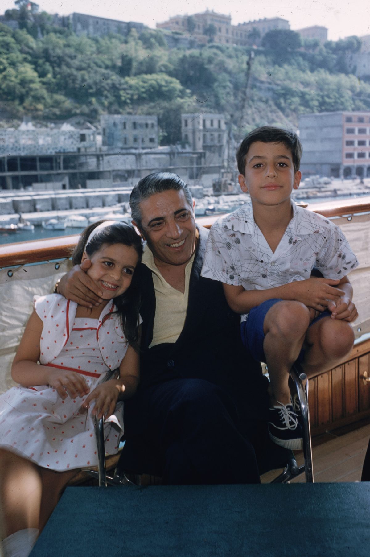 Aristotle Onassis gyerekeivel