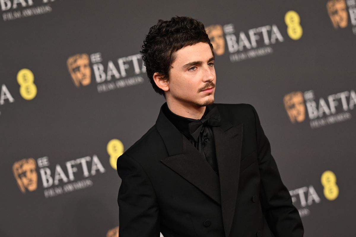 LONDON, ENGLAND - FEBRUARY 22: Timothée Chalamet attends the EE BAFTA Film Awards 2026 at The Royal Festival Hall on February 22, 2026 in London, England. (Photo by Kate Green/BAFTA/Getty Images for BAFTA)