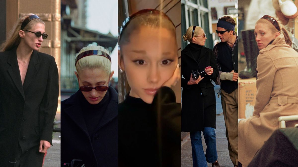 Ariana Grande és Carolyn Bessette-Kennedy hajpánt