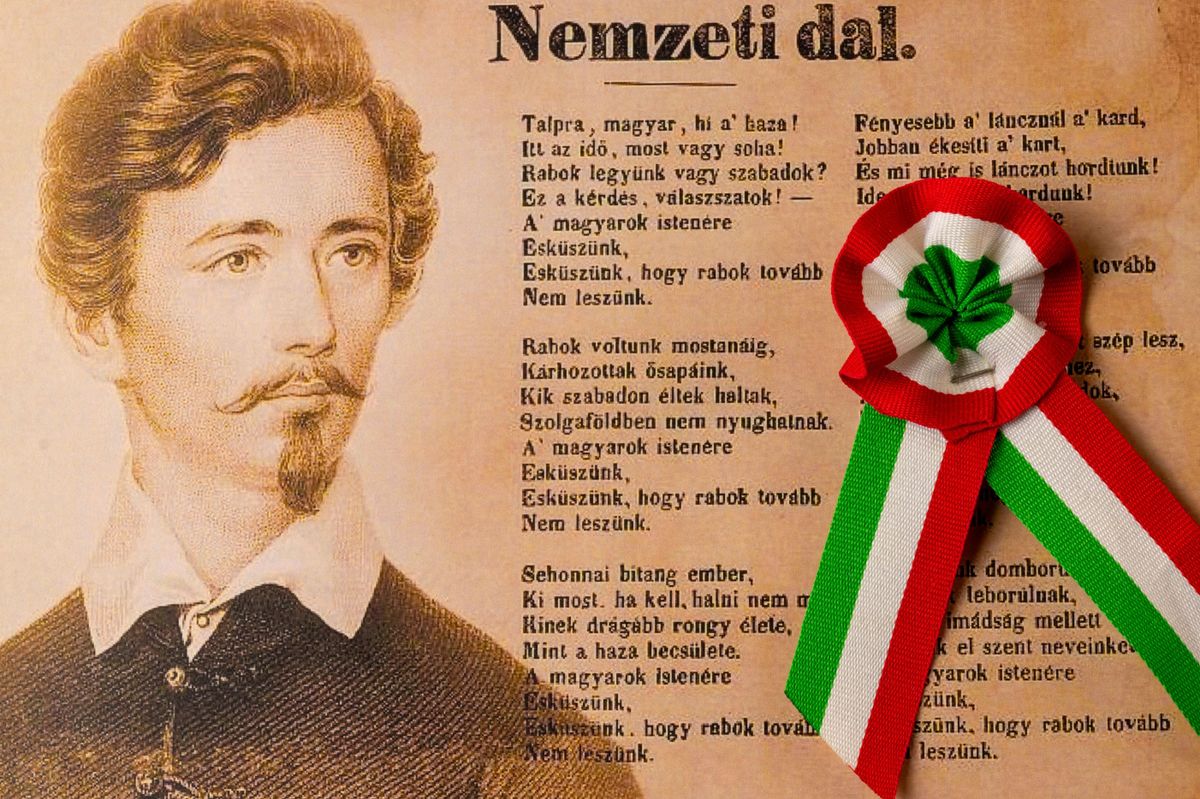 Petőfi, kokárda, Nemzeti dal – az 1848-as forradalom, március 15. legfőbb jelképei. 