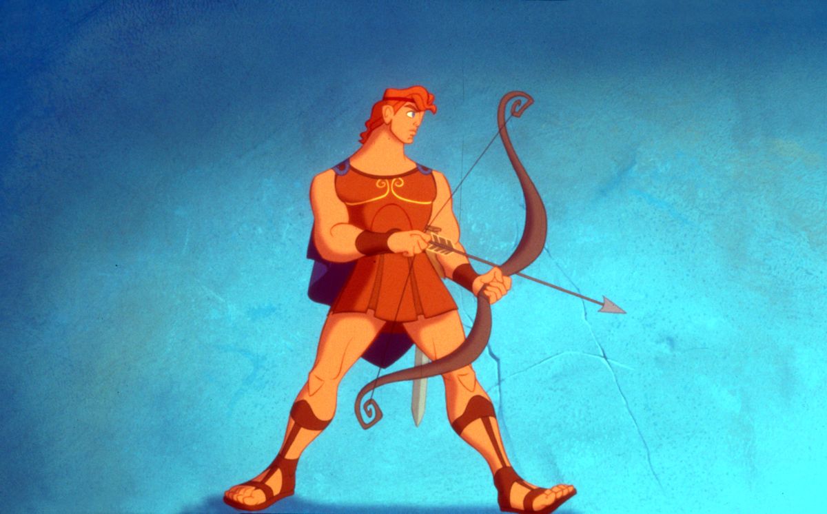 RELEASE DATE: June 14, 1997. MOVIE TITLE: Hercules. STUDIO:  Walt Disney Feature Animation. PLOT: A god, mortalized by Hades and his minions as an infant, tries to find what it takes to be a true hero in order to regain immortality and his rightful place among the gods. PICTURED: TATE DONOVAN as voice of Hercules.