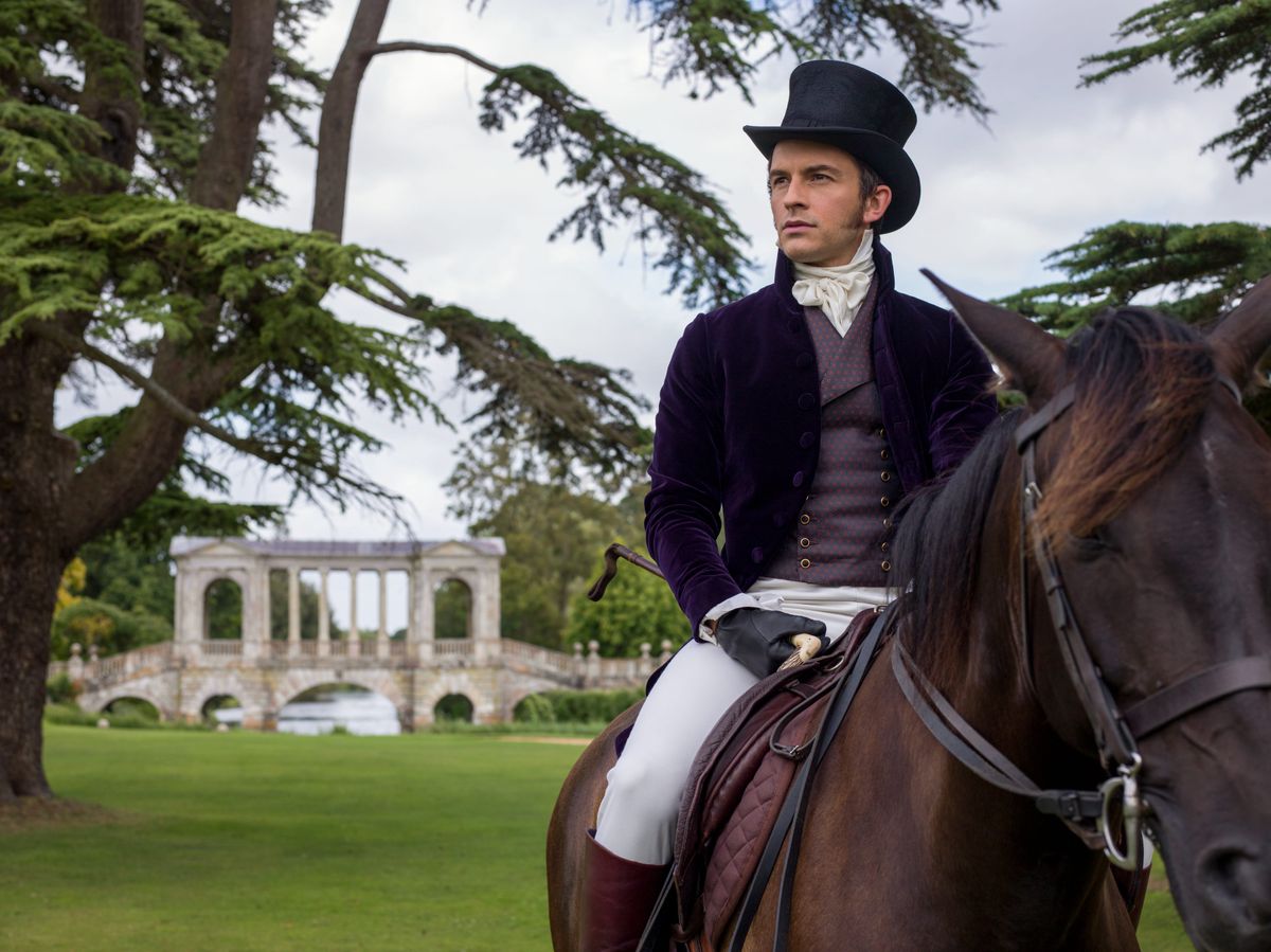 RELEASE DATE: TV Series (2020- ) TITLE: Bridgerton STUDIO: Netflix CREATOR: Chris Van Dusen PLOT: Wealth, lust, and betrayal set in the backdrop of Regency era England, seen through the eyes of the powerful Bridgerton family. STARRING: Jonathan Bailey as Anthony Bridgerton.