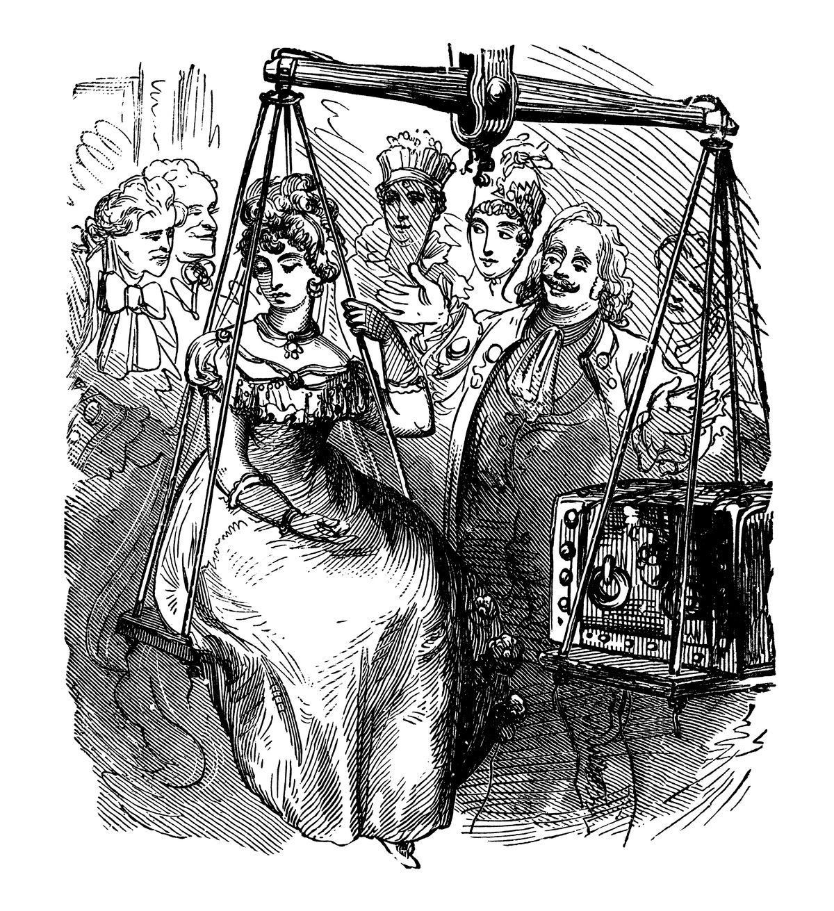 A hozomány mértéke - korabeli ábrázolás