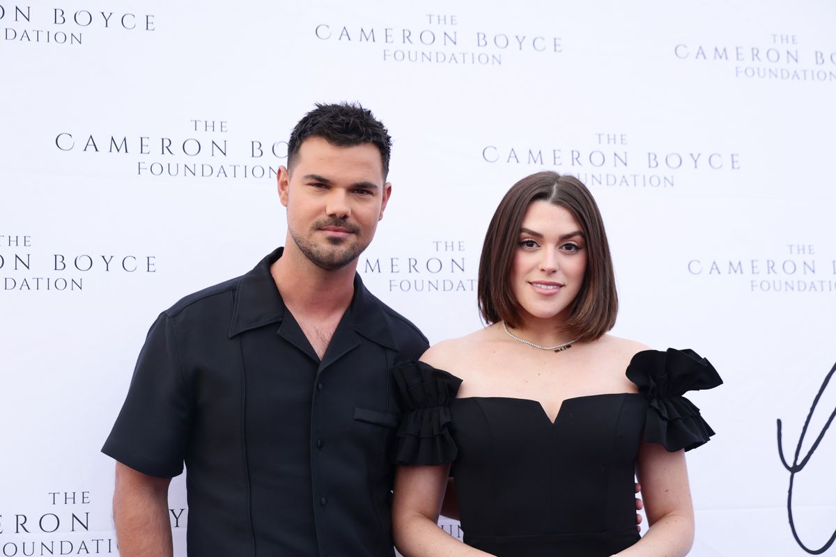 LOS ANGELES, CALIFORNIA - JUNE 02: Taylor Lautner and Tay Lautner attends The Cameron Boyce Foundation's 3rd Annual Cam for a Cause Gala at The Beehive on June 02, 2024 in Los Angeles, California. (Photo by Momodu Mansaray/WireImage)