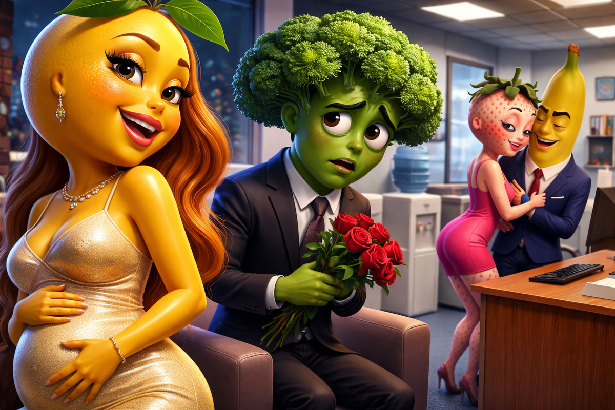 TikTok-trend gyömülcsdráma és zöldség-szappanopera