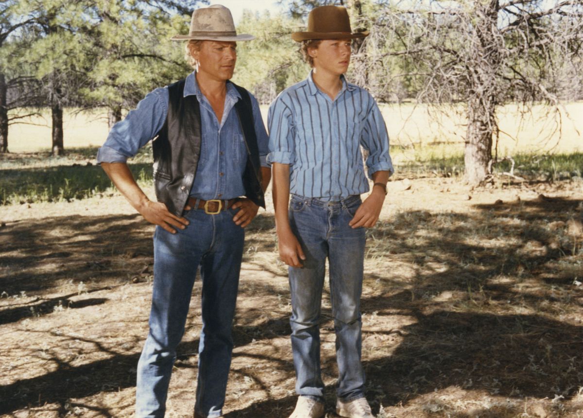 Terence Hill és fia Ross Hill (1987-ben.