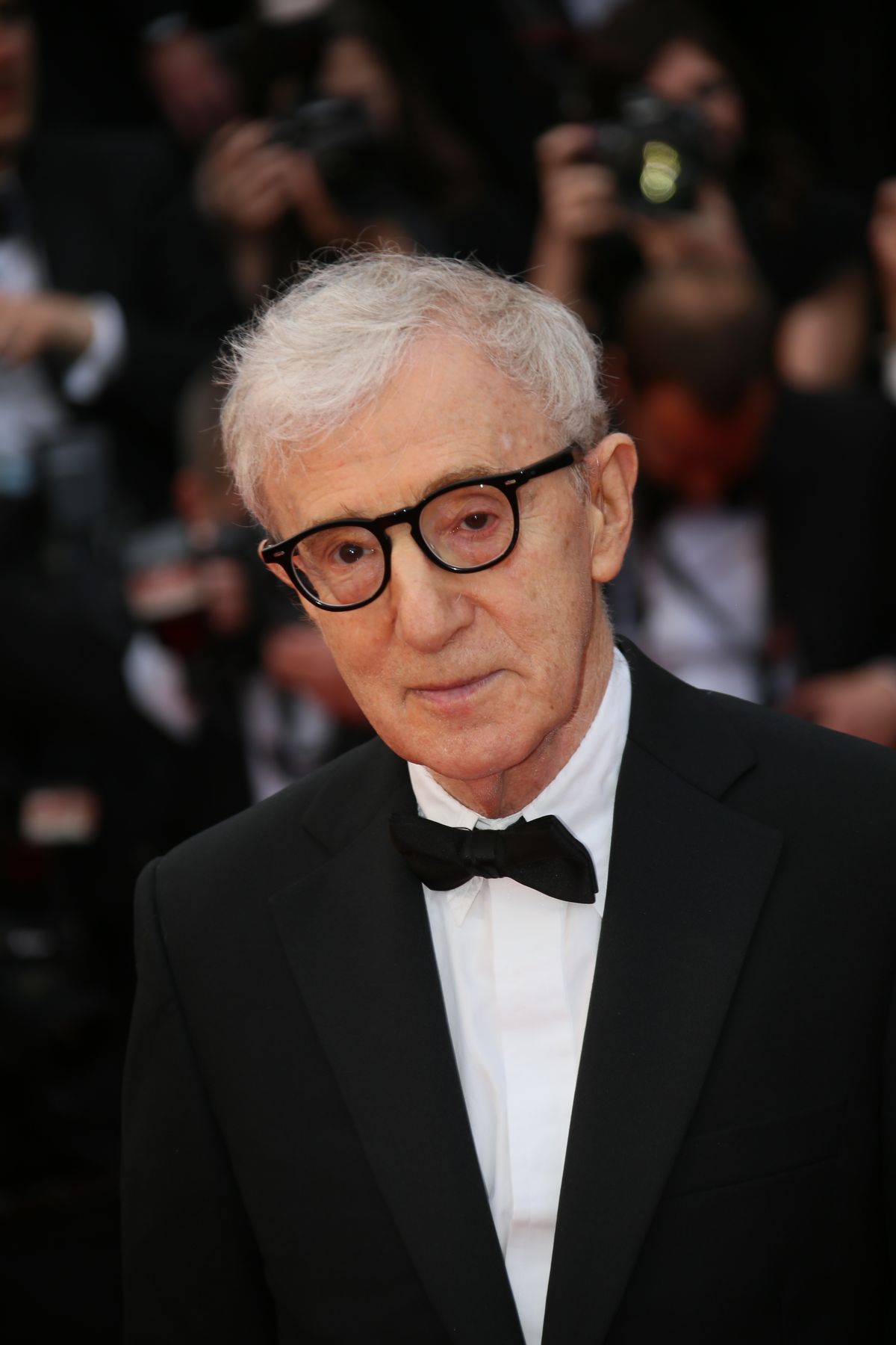 Woody Allen attends the 'Cafe Society' premiere and the Opening Night Gala during the 69th Cannes Film Festival at the Palais des Festivals on May 11, 2016 in Cannes, France.