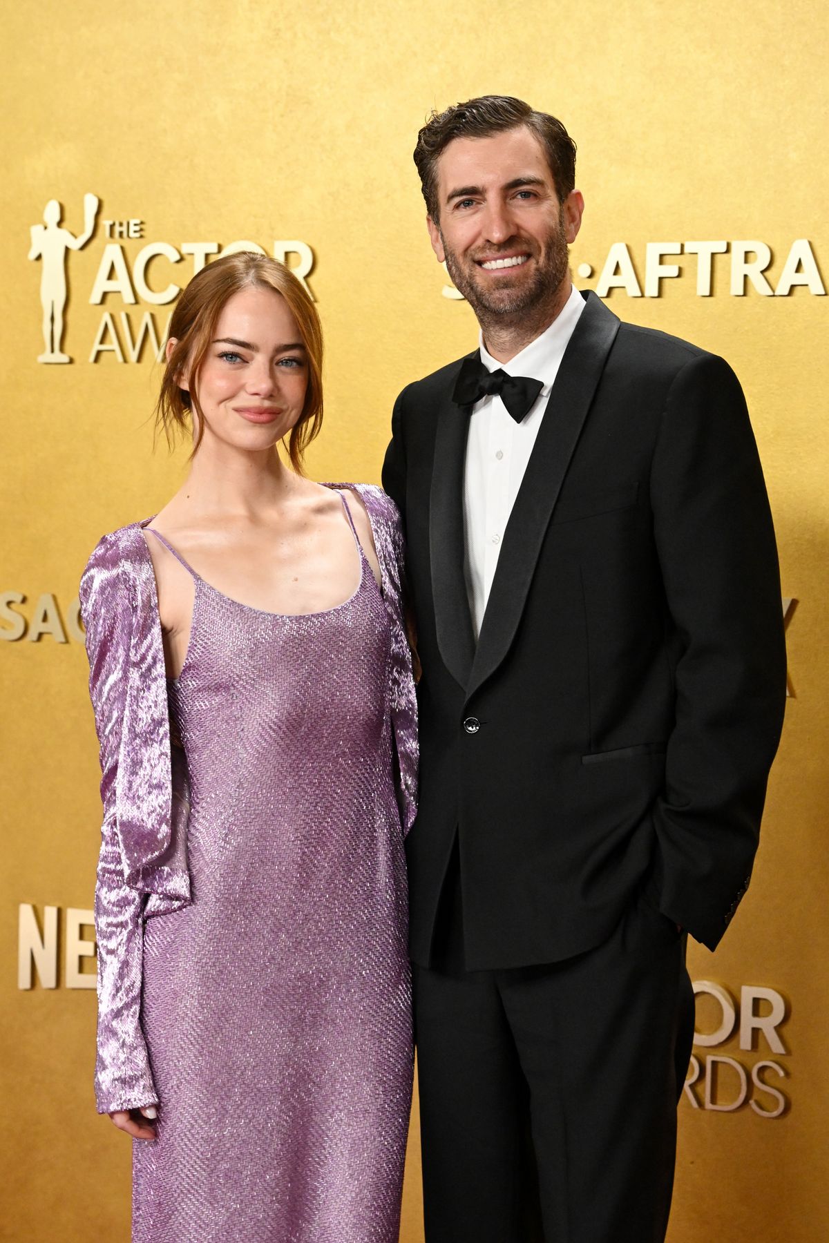 Emma Stone, Dave McCary és a 32. SAG-gála.