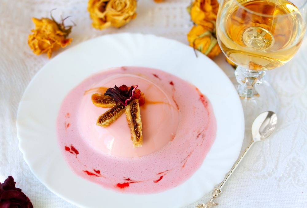 Pink panna cotta, 4 legjobb szakács csillagjegyes cikkhez.