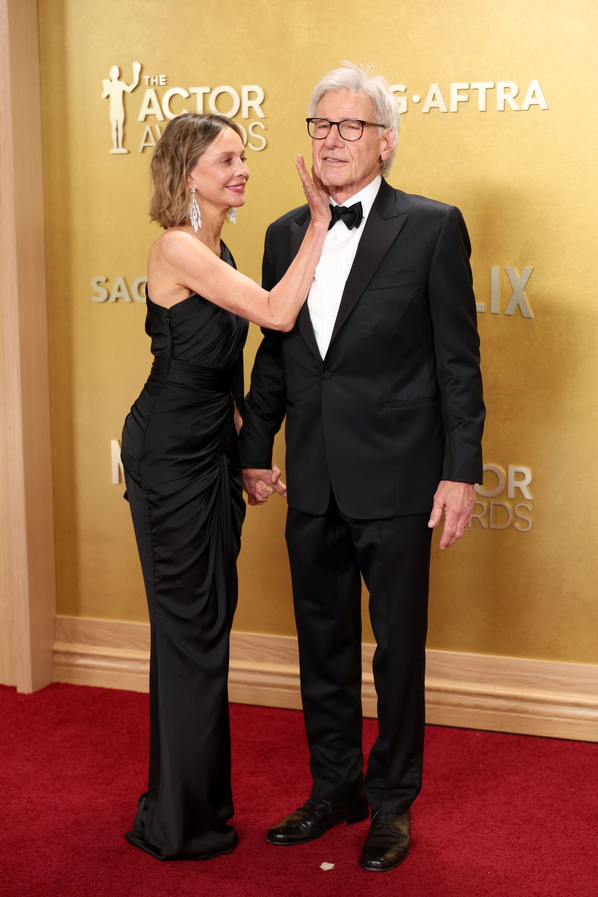 Calista Flockhart és Harrison Ford és a 32. SAG-gála.