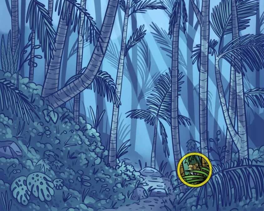 Dzsungeles kép a dzsungeles IQ-teszthez