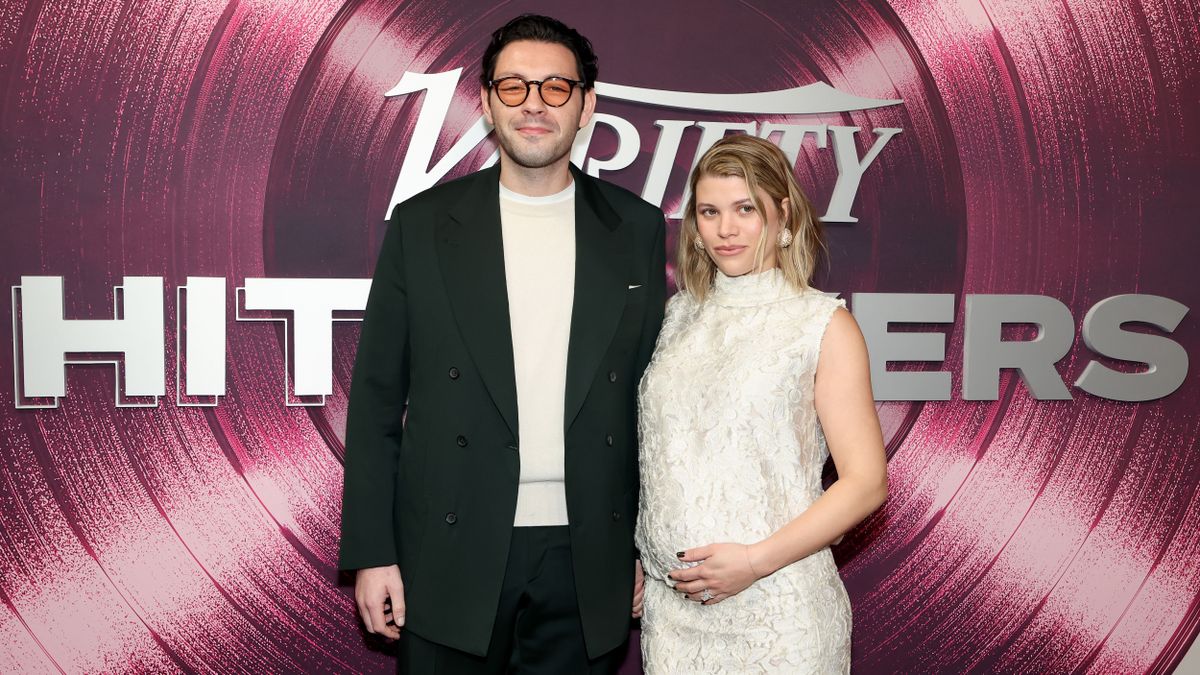 LOS ANGELES, CALIFORNIA - DECEMBER 06: (L-R) Elliot Grainge, CEO, Atlantic Music Group and Sofia Richie Grainge attend Variety's 9th Annual Hitmakers Brunch at Nya Studios on December 06, 2025 in Los Angeles, California. (Photo by Monica Schipper/Getty Images)