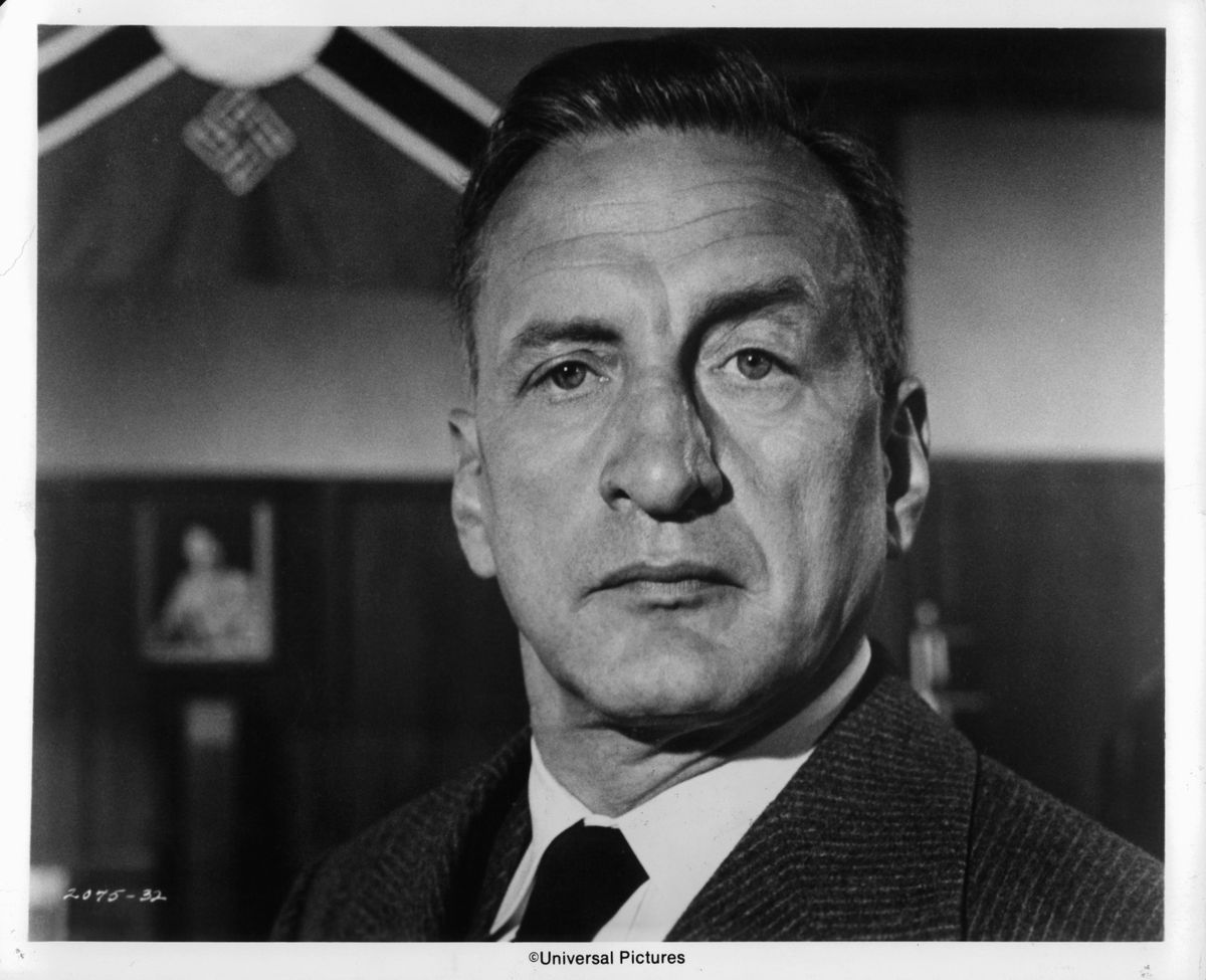 George Scott in a scene from the film 'The Hindenburg', 1975. (Photo by Universal Pictures/Getty Images)