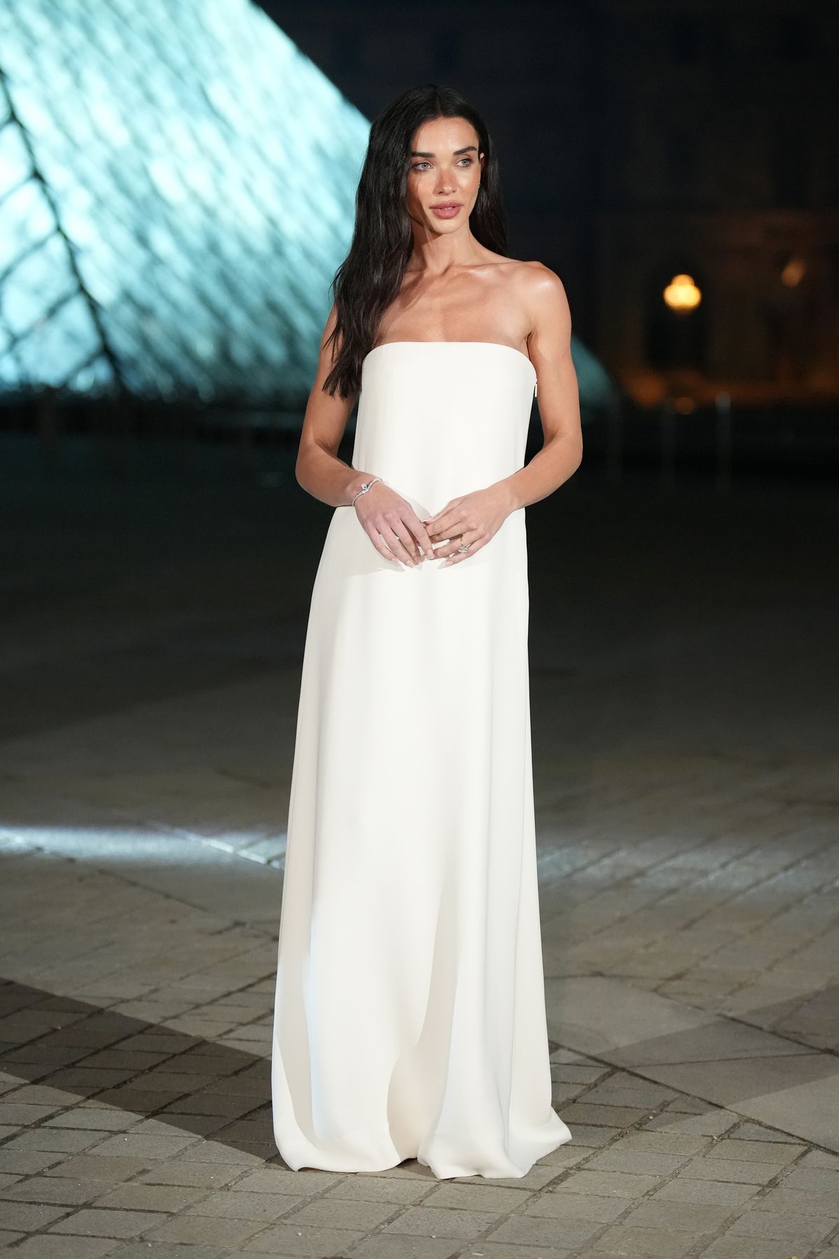 PARIS, FRANCE - MARCH 03: Amy Jackson Westwick attends the Grand Dîner du Louvre at Musee du Louvre on March 03, 2026 in Paris, France. The purpose of this annual evening is to raise funds, all of which will go towards measures to safeguard the Museum's heritage. (Photo by Francois Durand/Getty Images)