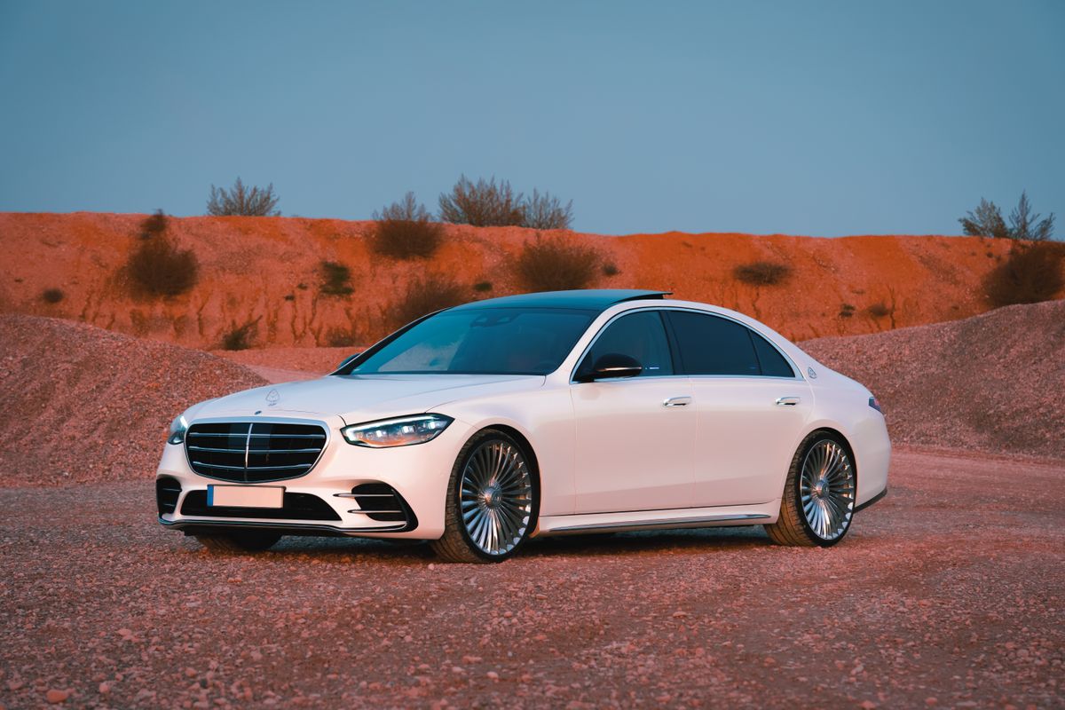 Augsburg, Germany - October 8, 2022: luxury car mercedes benz maybach