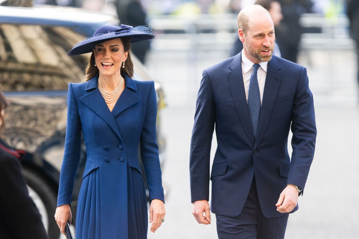 LONDON, ENGLAND - MARCH 09: Catherine, Princess of Wales and Prince William, Prince of Wales attend the Commonwealth Day Service at Westminster Abbey on March 09, 2026 in London, England. (Photo by Samir Hussein/WireImage)